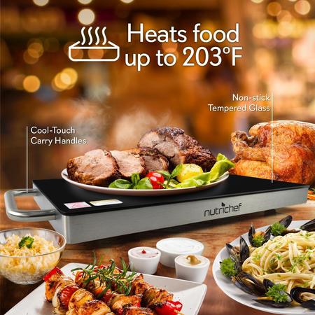 Nutrichef Electronic Warming Tray, PKWTR45 PKWTR45